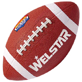 
	Amercian Football & Rugby Material: Natural rubber, Polyester/Nylon wound


	Rubber/butyl bladder
