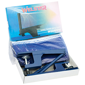 W304PPN
table tennis net & post 25sets/49x40x24cm 13/11kgs
